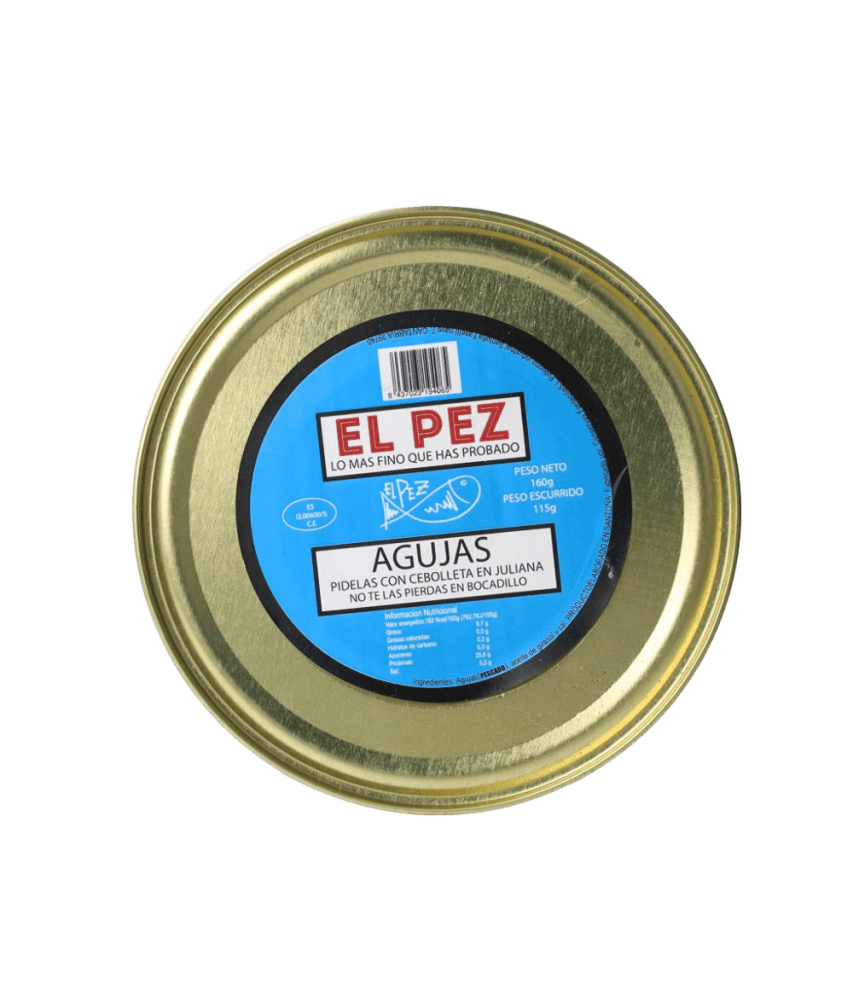 Agujas en Aceite El Pez – Lata gourmet 150 g | Televermu
